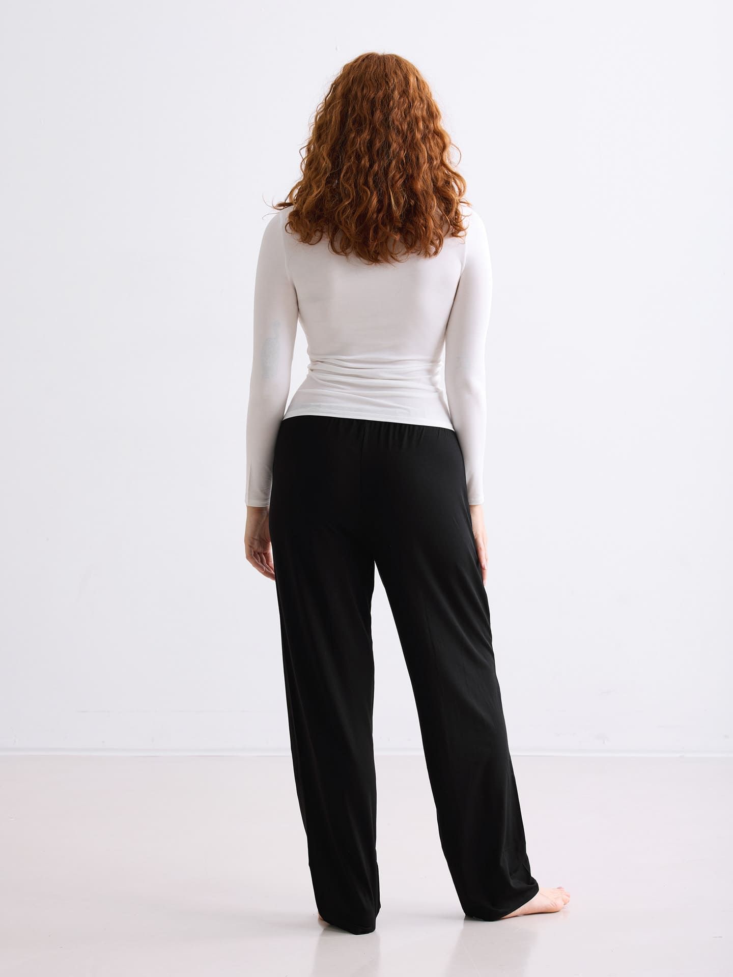 Light Touch Long Sleep Pants black 38